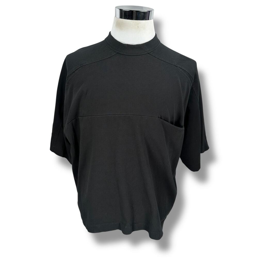 Entire Studios Heavy Pocket T-Shirt Men’s Small Black Short Boxy Fit Cropped Tee